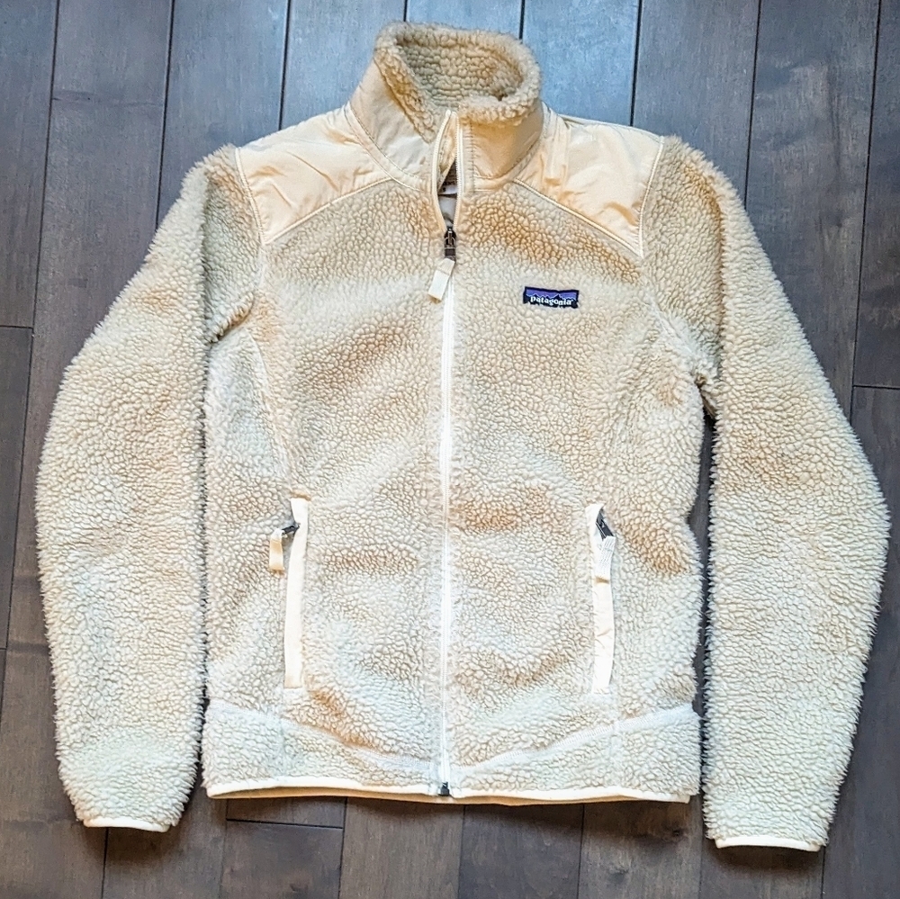 Patagonia Cream Sherpa Full-Zip Jacket - Picture 2 of 10